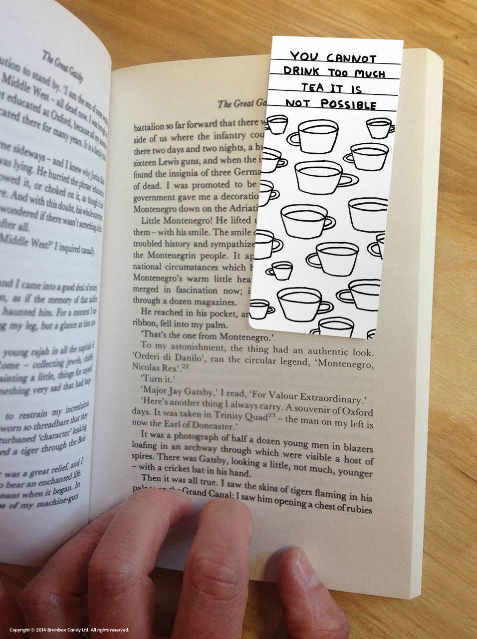 Magnetic Bookmark - Too Much Tea