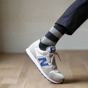 KLUE Merino Wool socks with Stripes | Navy and Grey