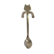 Cat Hanging Tea Spoon Silver