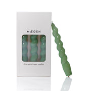 MÆGEN Spiral Taper Candles - 3 Pack - Sage
