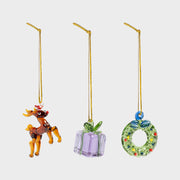 Ornament merry #1 set of 3