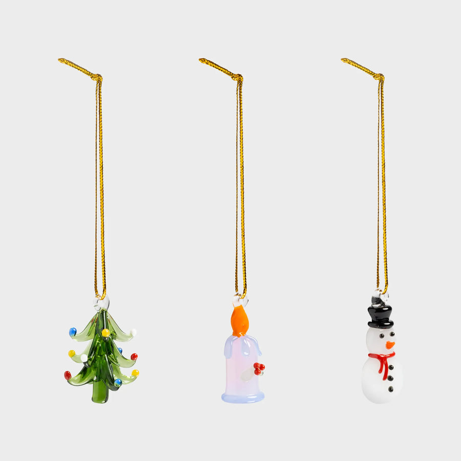 Ornament merry #2 set of 3