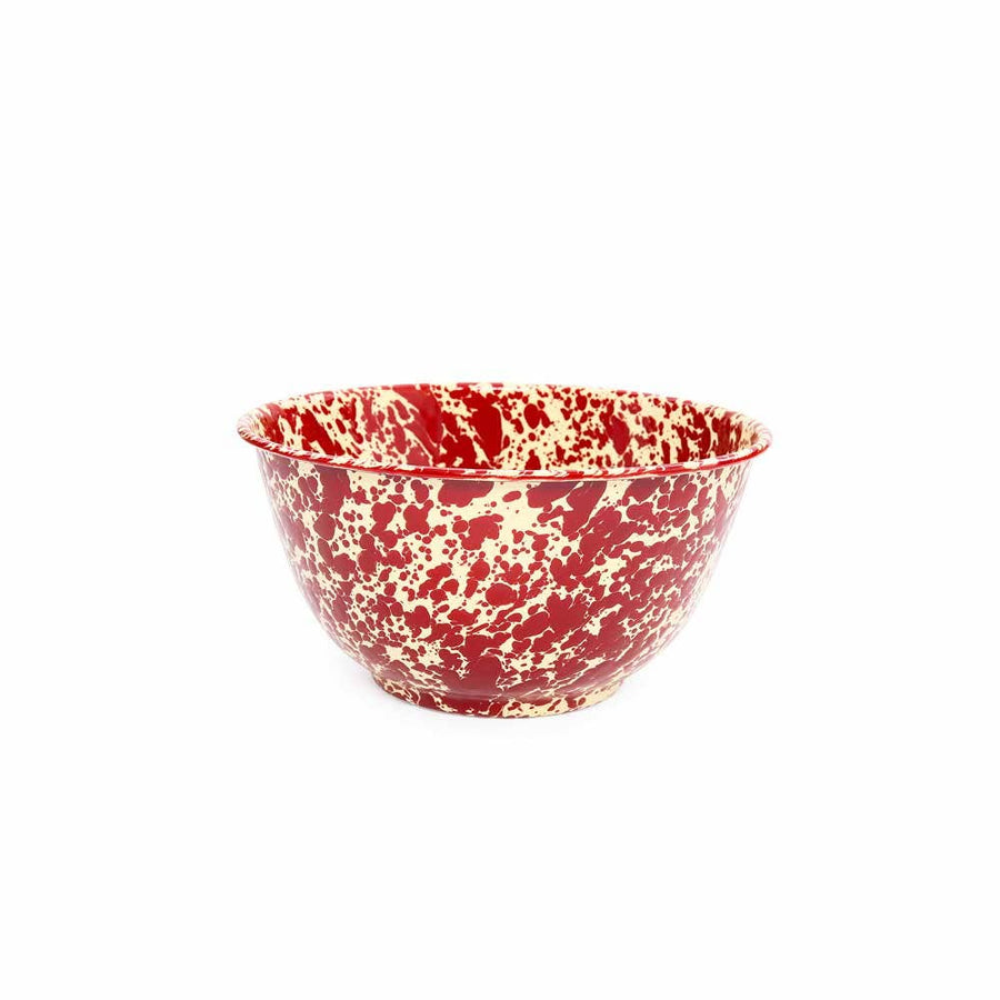 Splatter Enamelware Large Salad Bowl