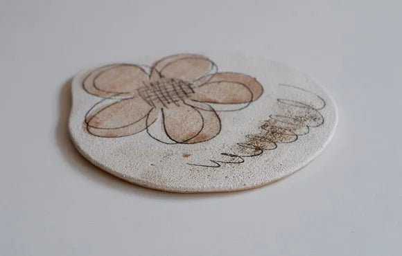 Hapun Pottery Colorful Series Flower Plate S A