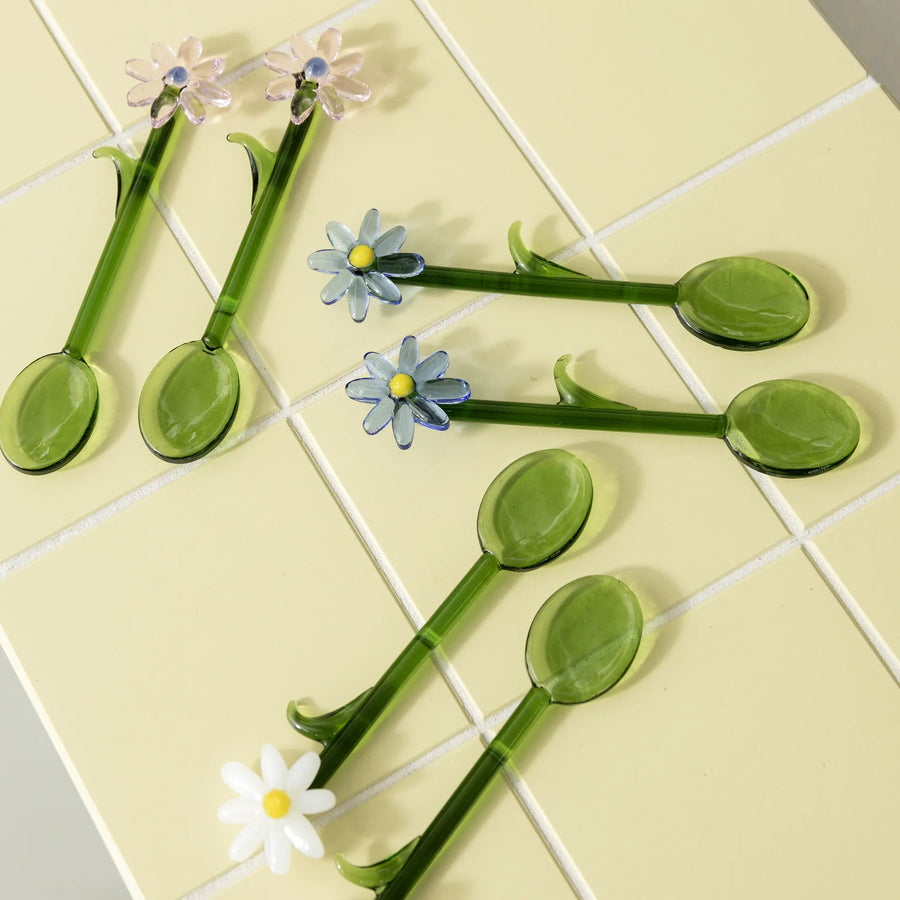 Spoon flora white set of 2