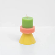 Stack Candle - Mini: Ivory / Lavender / Blue Grey