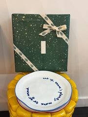 Statement Plate — Set of 4 (with Gift Package)