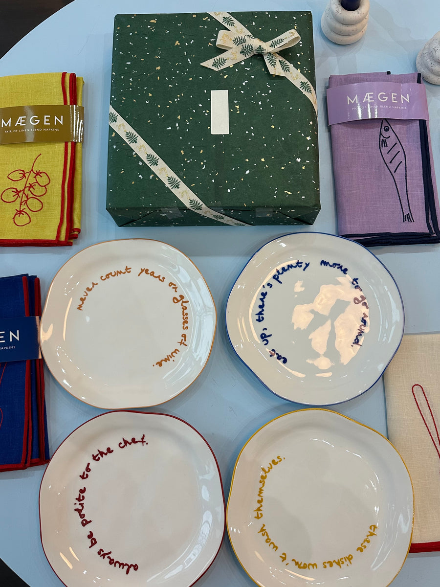 Statement Plate — Set of 4 (with Gift Package)