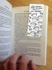 Magnetic Bookmark - Too Much Tea