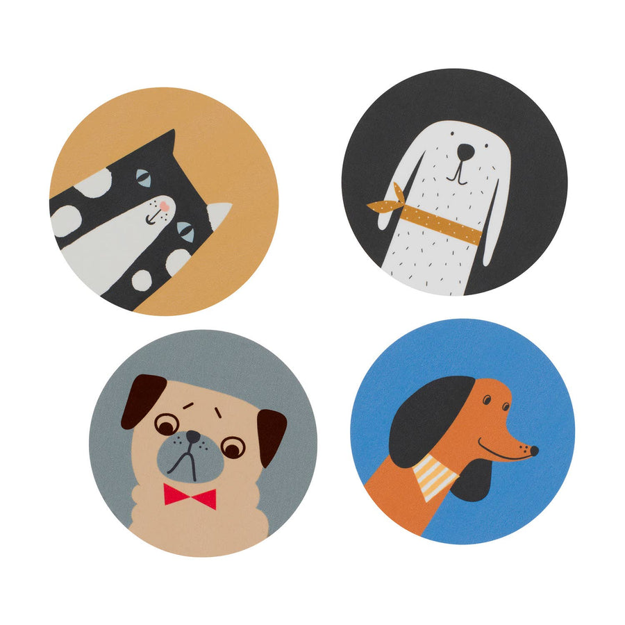 COASTERS Bosse, Doris, Louie, Penny , Coasters Ø9cm