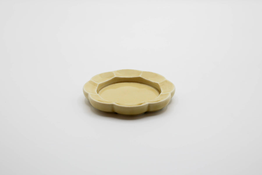 Flower Kiseto (Yellow) incense tray