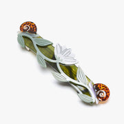 Brocéliande French Barrette — Lotus & Snail