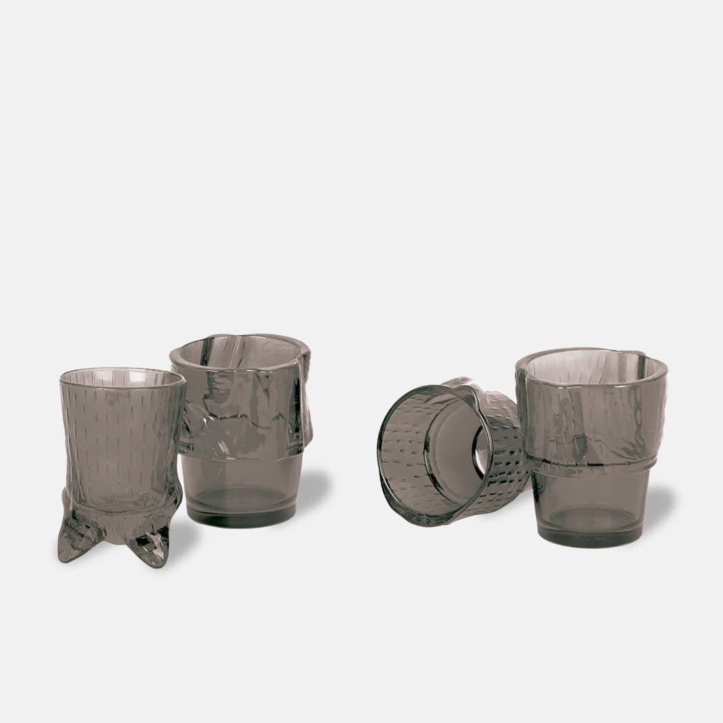 Black Kitty Stackable Glasses