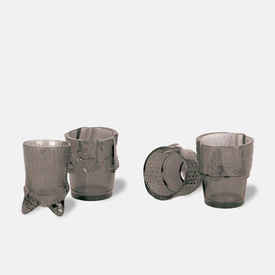 Black Kitty Stackable Glasses