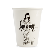 Cup black cat
