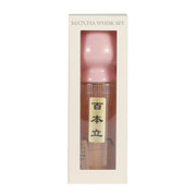 Matcha Whisk Pink Stand, Chasen and Scoop Set