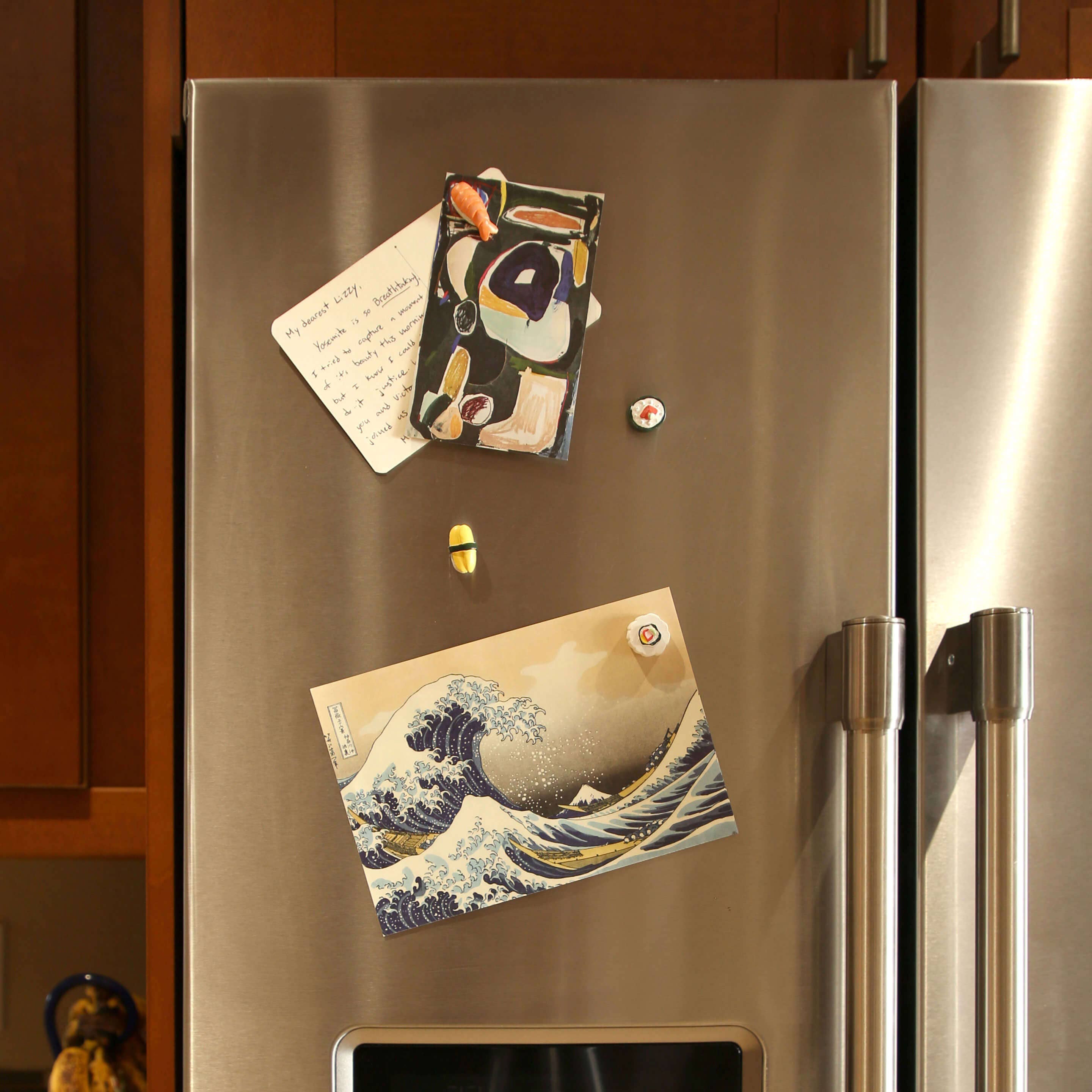 Colorful sushi magnets