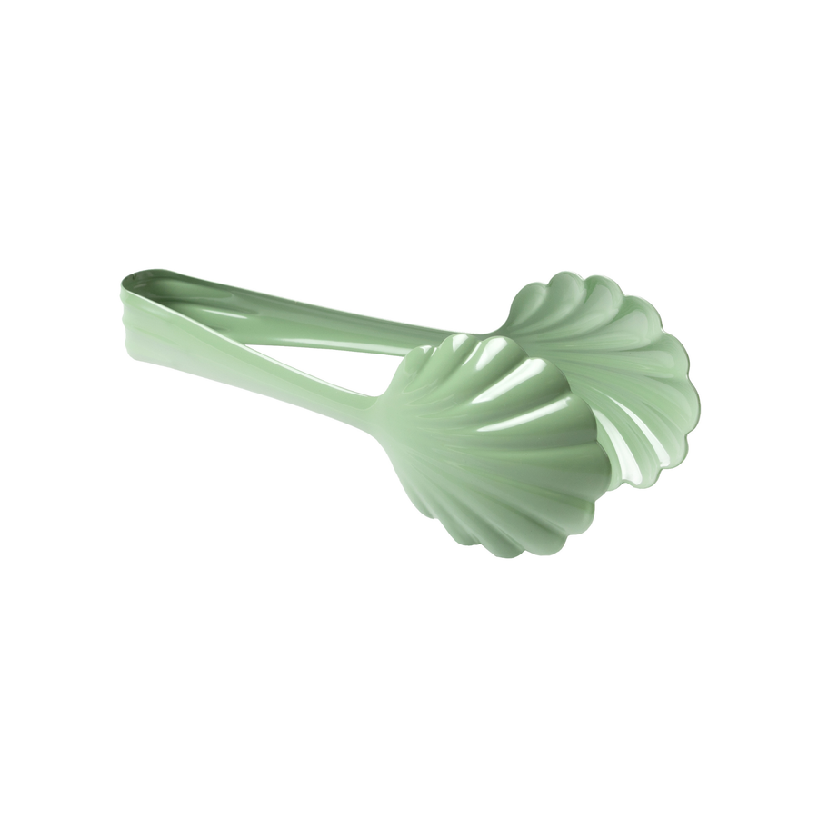 Scalloped Serving Tongs in Stainless Steel