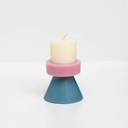Stack Candle - Mini: Ivory / Lavender / Blue Grey