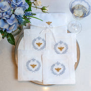 Italian Bee Cocktail Napkin Set (4)