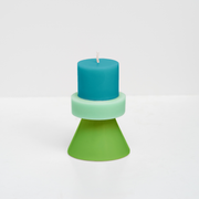 Stack Candle - Mini: Ivory / Lavender / Blue Grey