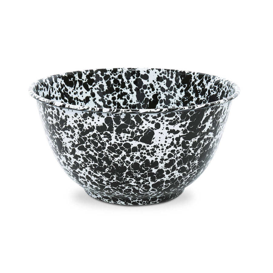Splatter Enamelware Large Salad Bowl