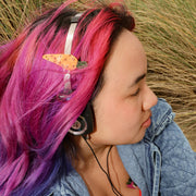 Carrot Alligator Hair Clip Set