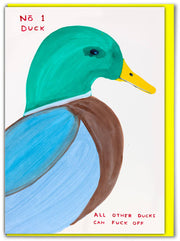 No. 1 Duck Card by David Shrigley