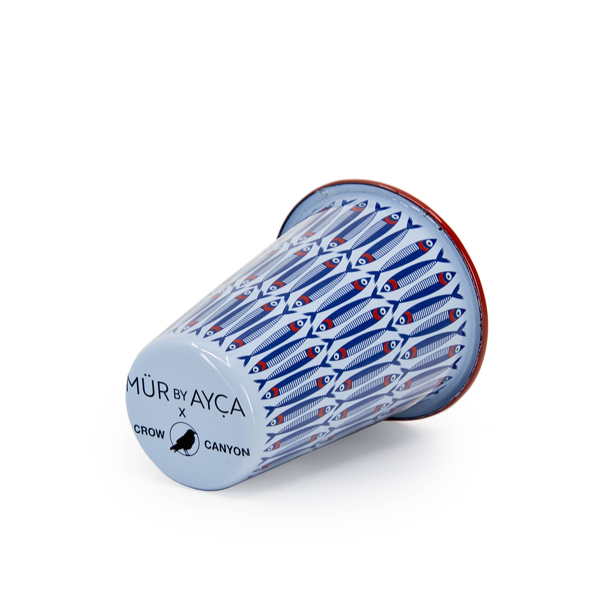 Mur by Ayca x CCH Anchovies 14 oz Tumbler, Red Rim