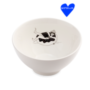 Bowl donut floating girl