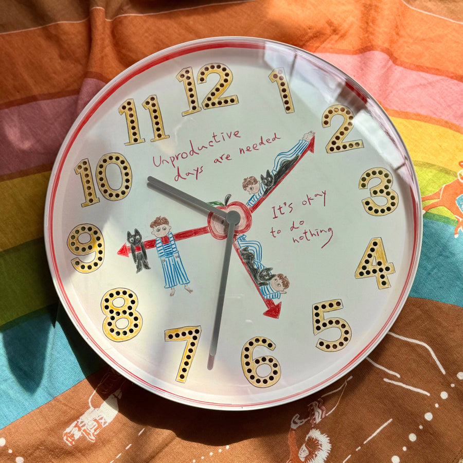 Unproductive Clock Red