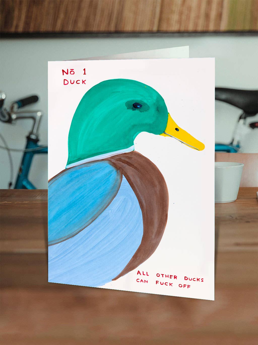 No. 1 Duck Card by David Shrigley