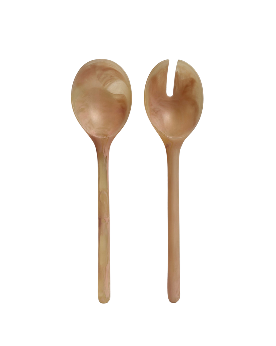 Salad Servers - Coral Set