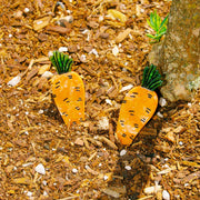 Carrot Alligator Hair Clip Set