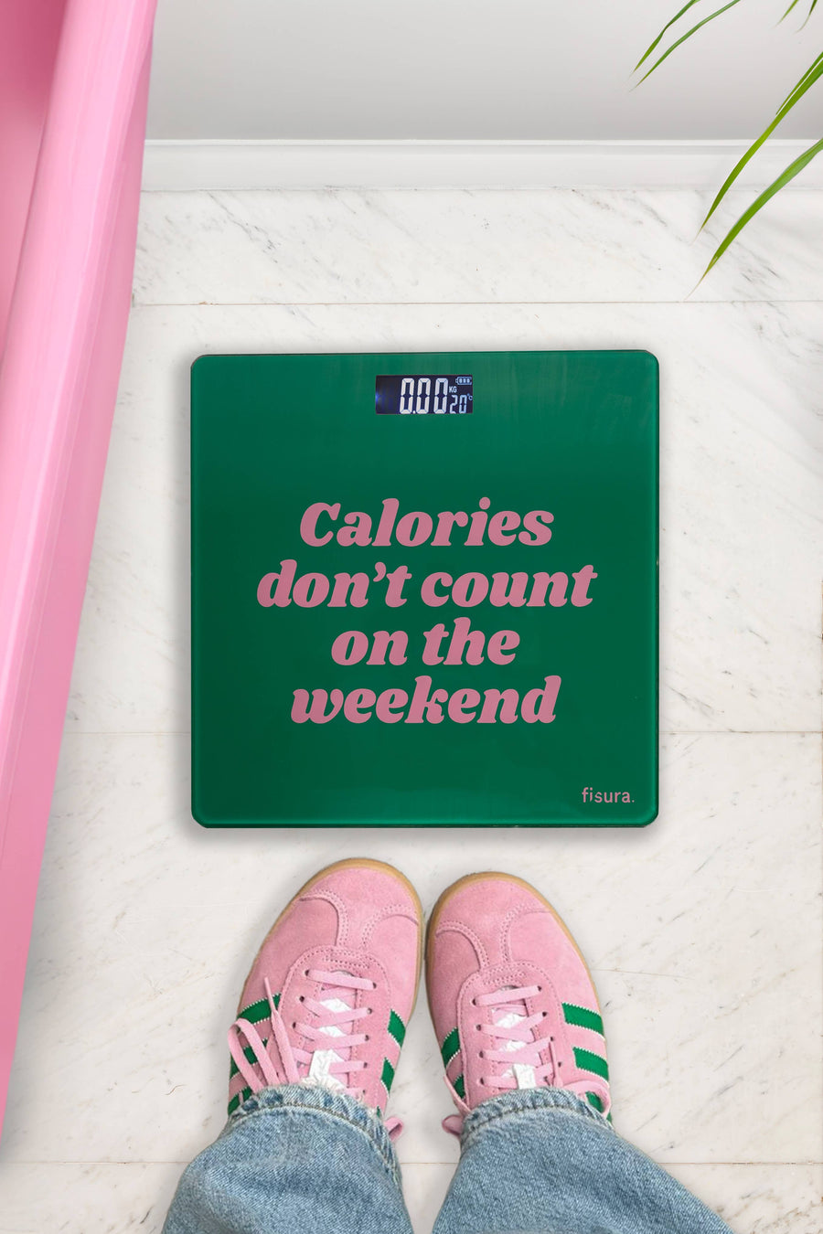 Scale "Calories don't count on the weekend"