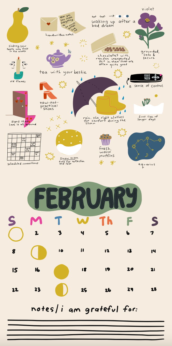 2026 Only Good Things 12-Month Wall Calendar