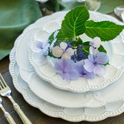 Bella Bianca Beaded Salad/Dessert Plate