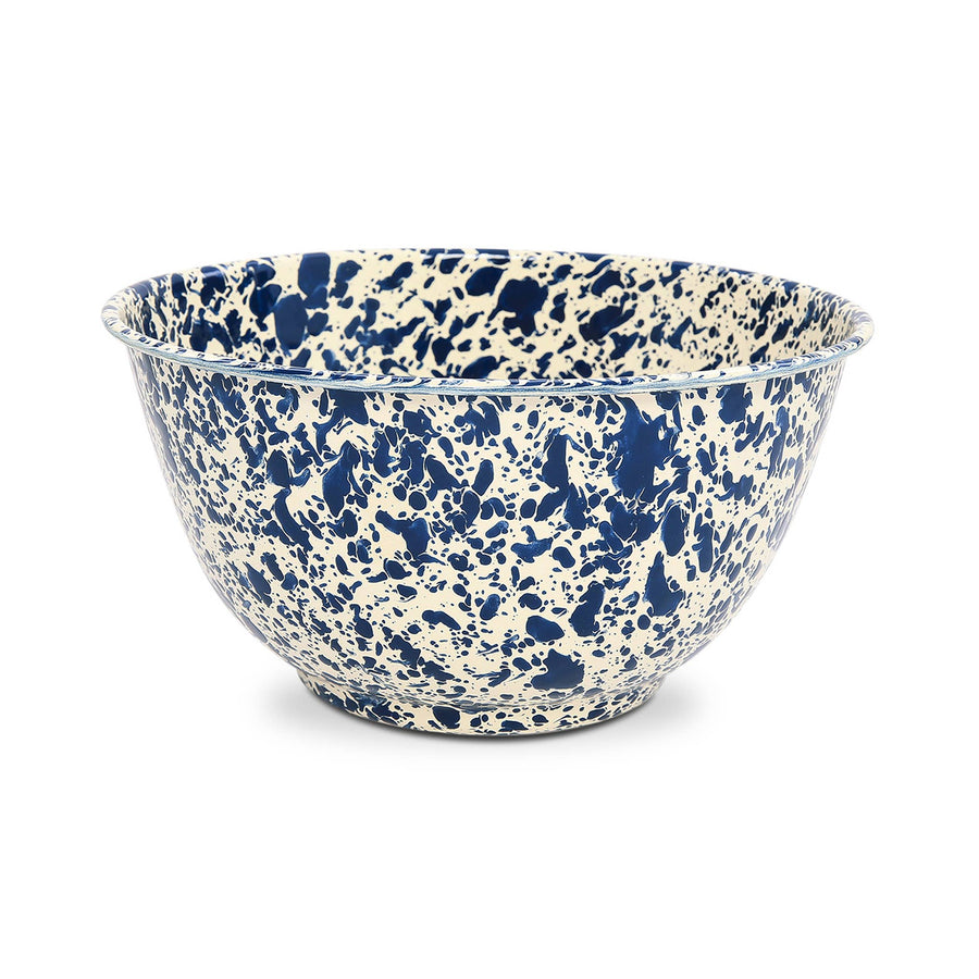 Splatter Enamelware Large Salad Bowl