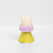 Stack Candle - Mini: Ivory / Lavender / Blue Grey