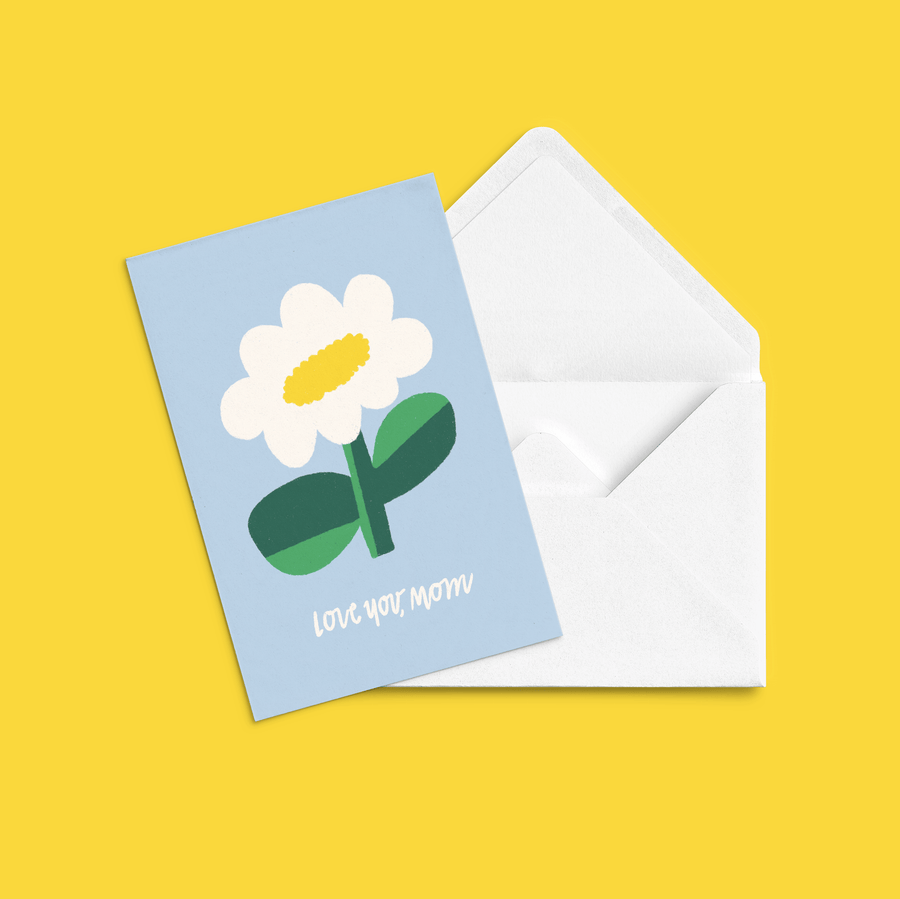 Carte de souhait 'Love you mom'