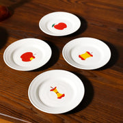 Plate haines small set of 4