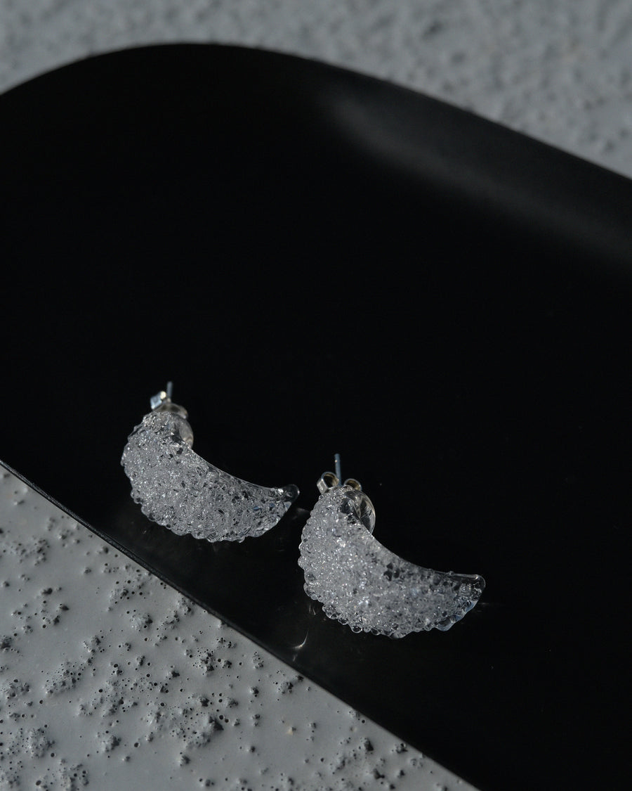 Frost Crescent Earrings