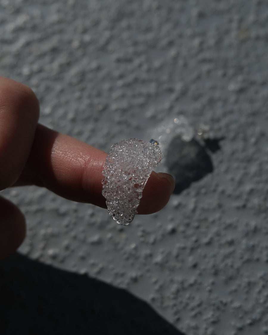Frost Crescent Earrings