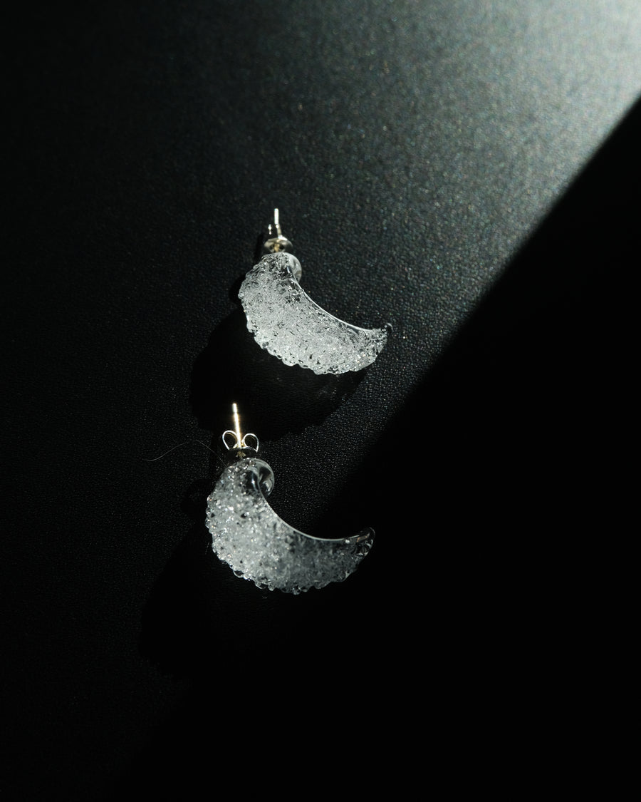 Frost Crescent Earrings