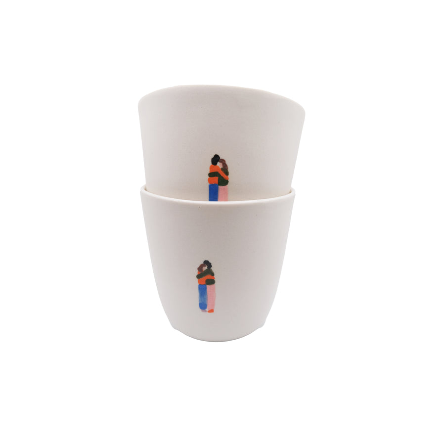 Medium White Mug - The Hug