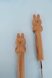Handcrafted Solid Wood Bunny Fork / Spoon