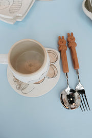 Handcrafted Solid Wood Bunny Fork / Spoon