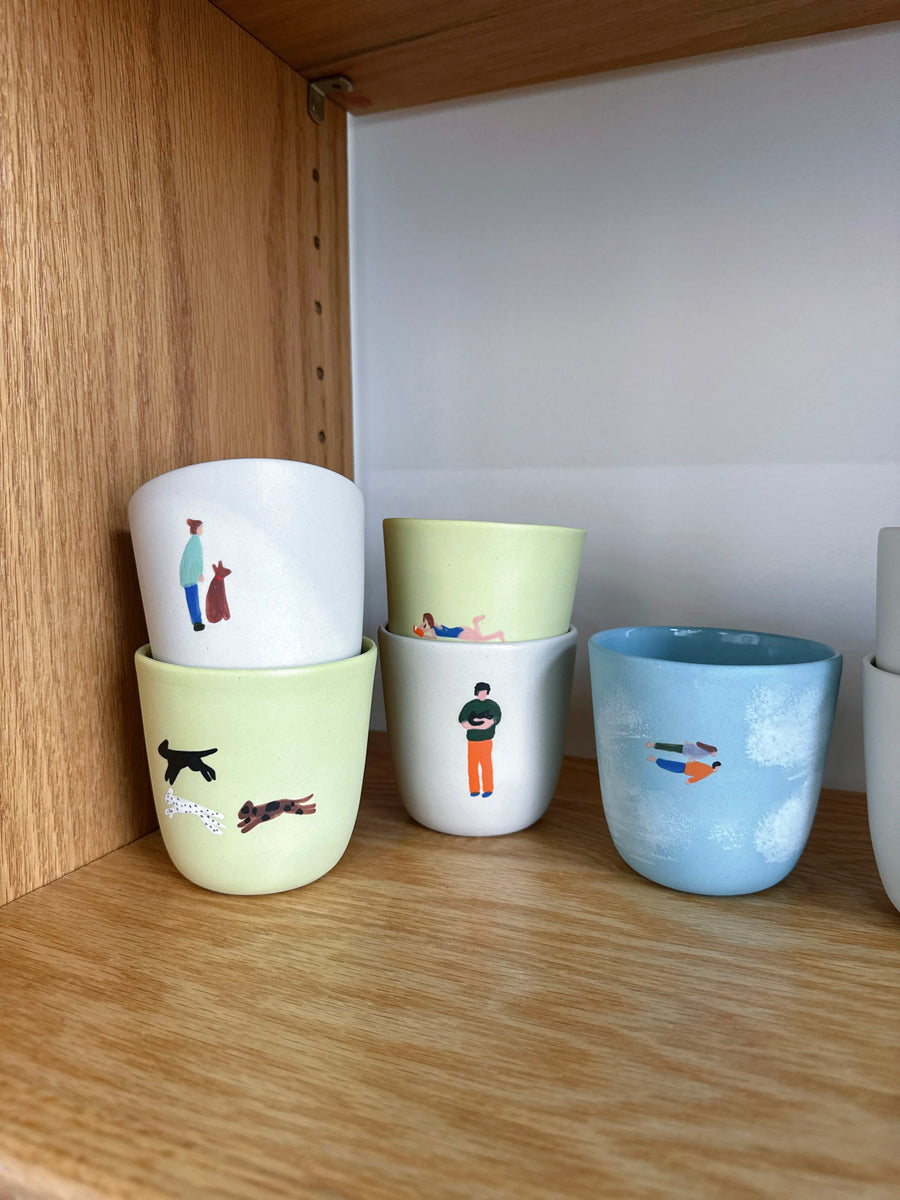 Medium Yellow Mug – Three Dogs
