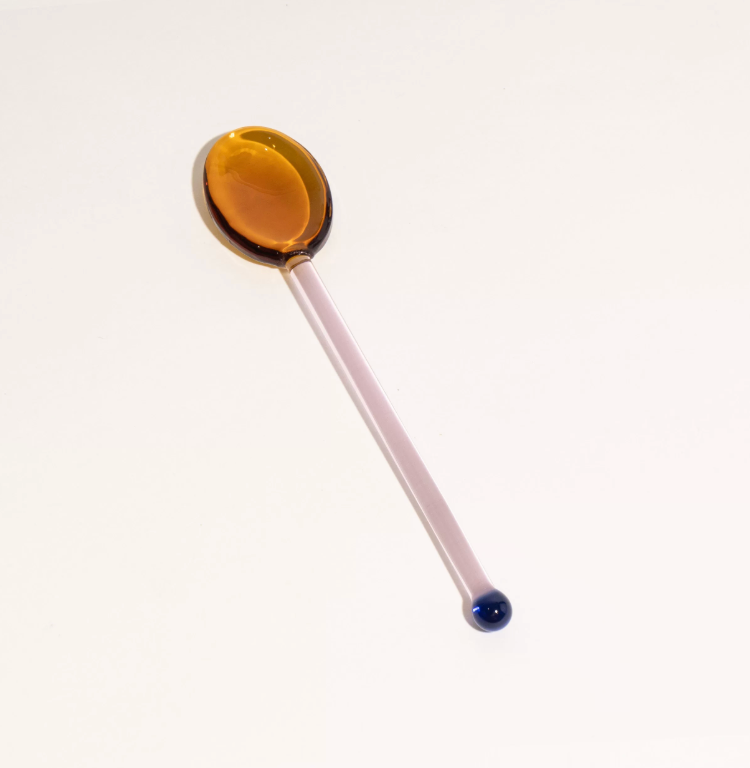 Candy-Colored Glass Stirring Spoon