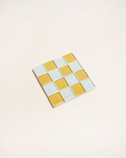 GLASS TILE COASTER - Honey Milk Chocolate